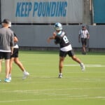 Panthers Otas Young Throwing Motion