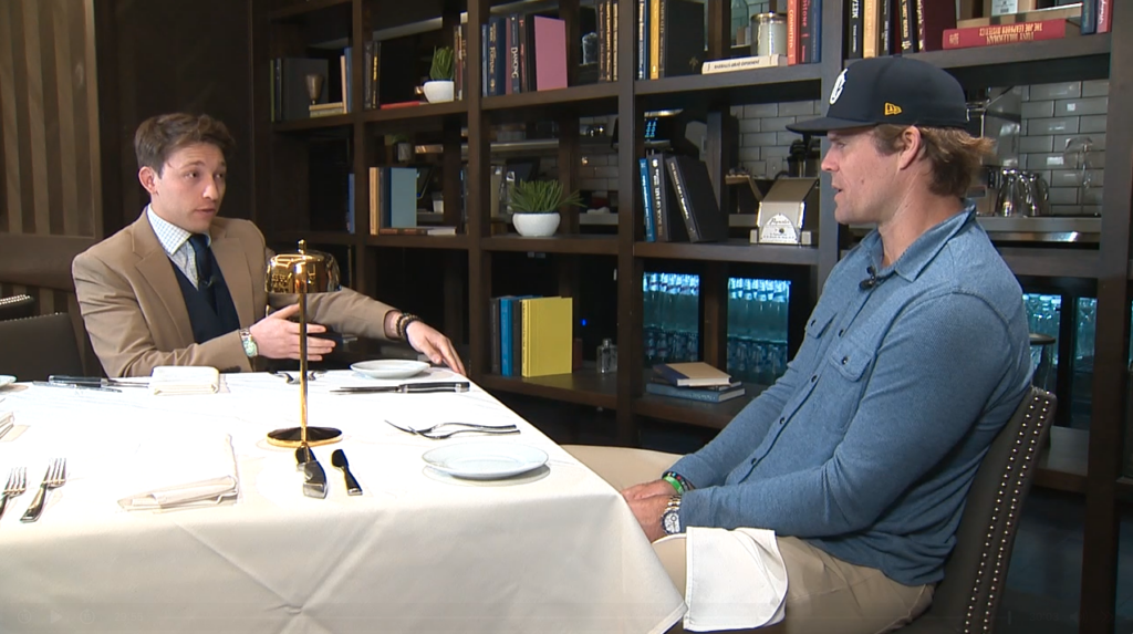 Jack Sits With Greg Olsen