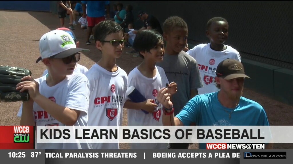 Kids Learn The Basics Of Baseball