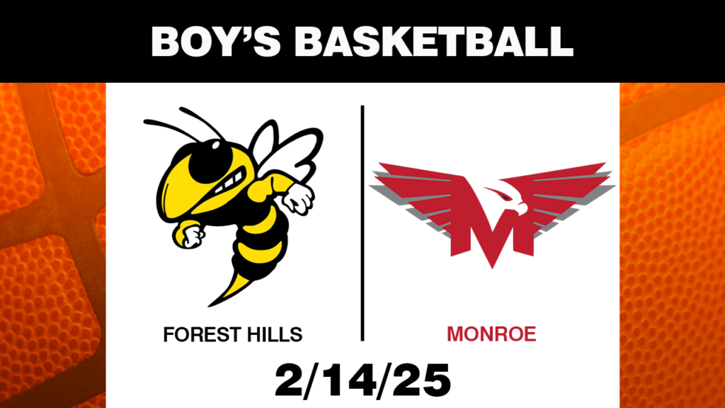 Feb14 Boys Basketball Forest Hills Monroe