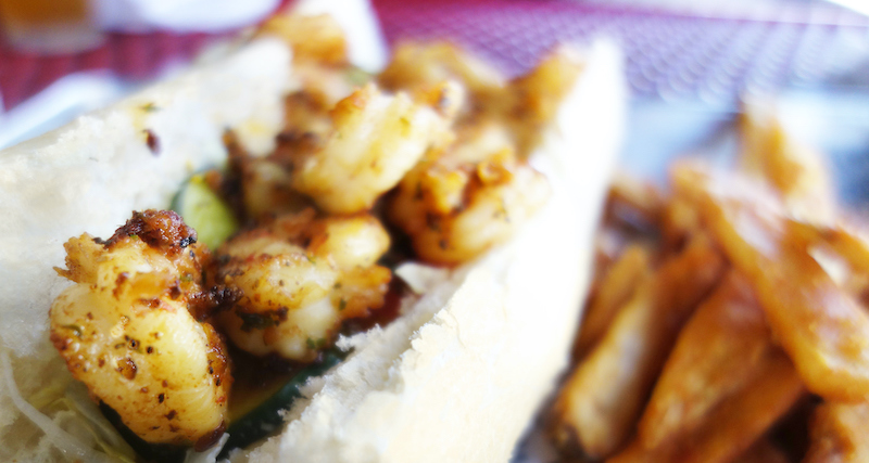 New Orleans Shrimp Po Boy Sandwich