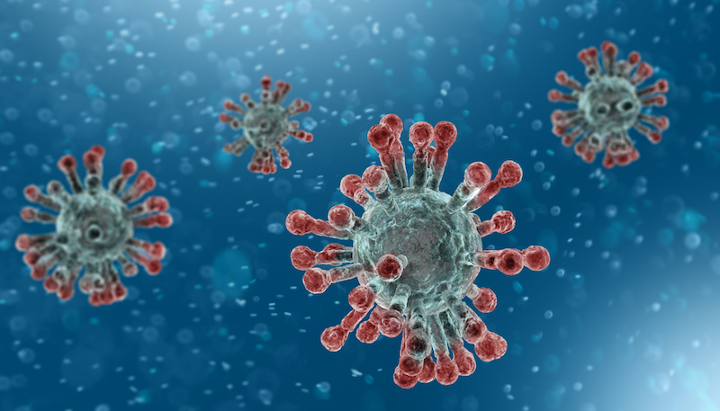 Microscopic View Of Coronavirus, A Pathogen That Attacks The Respiratory Tract. Analysis And Test, Experimentation. Sars