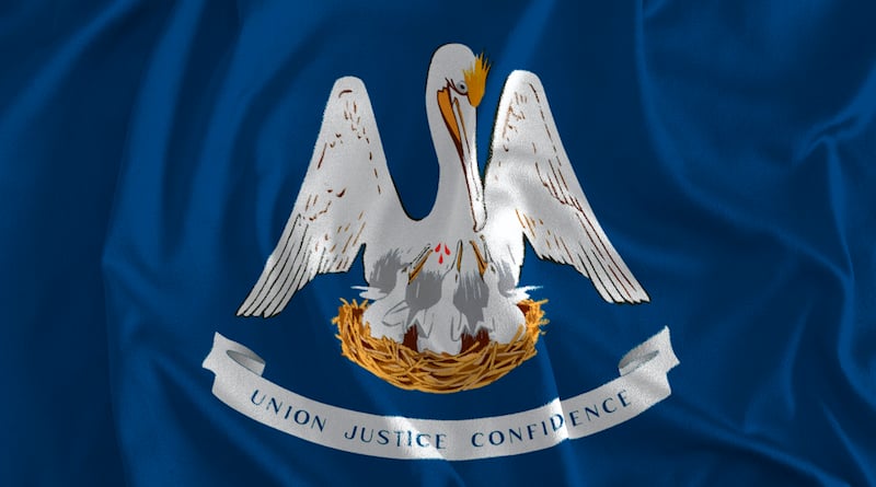 Flag Of Louisiana Background, Pelican State