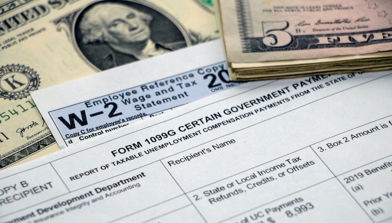 Form 1099g For Unemployment Benefits With W2, Cash