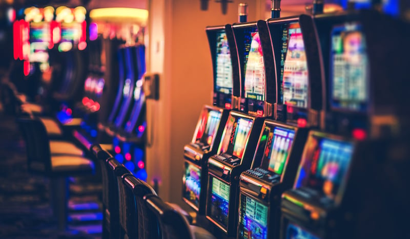 Rows Of Casino Slot Machines