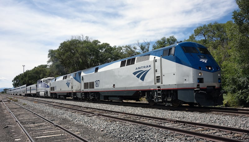 Amtrak Southwest Chief At Lamy New Mexico