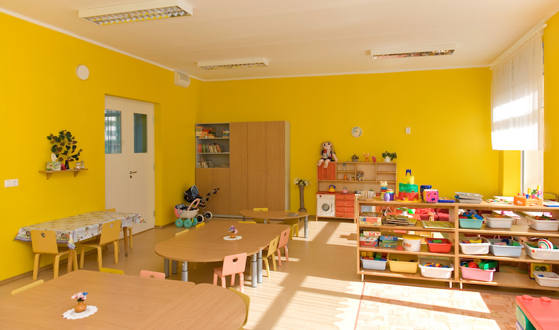 Empty Estonian Elementary Grade School