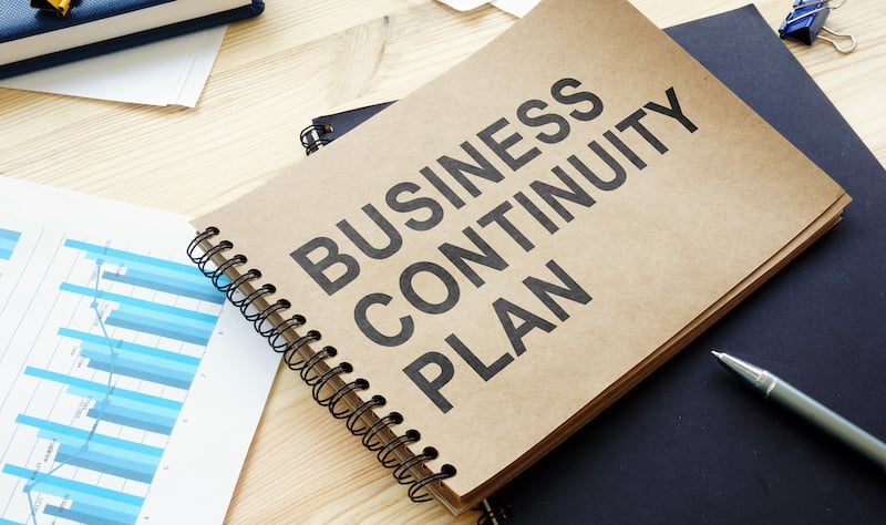 Bcp Business Continuity Plan Is On The Table.