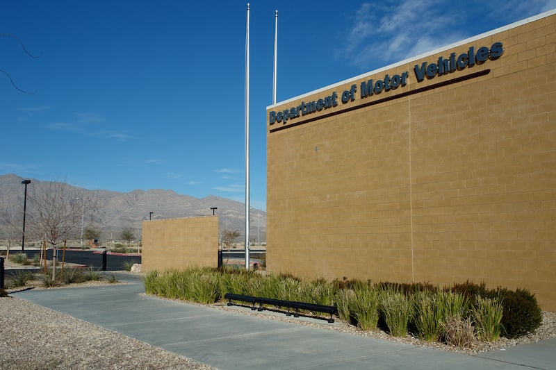 A Department Of Motor Vehicles Dmv Brick Building