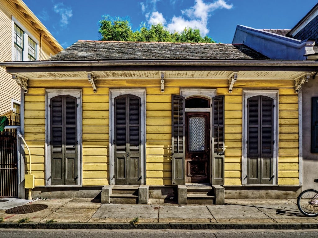 Yellow Shotgun House French Quarter New Orleans