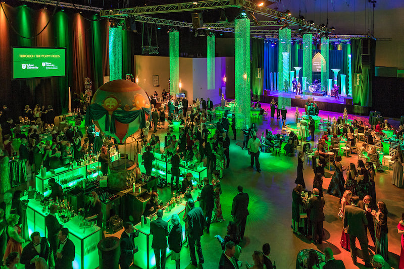 Mardi Gras Worlds River City Ballroom Was Transformed Into The Elegant Emerald City Enjoyed By More Than 1000 Guests