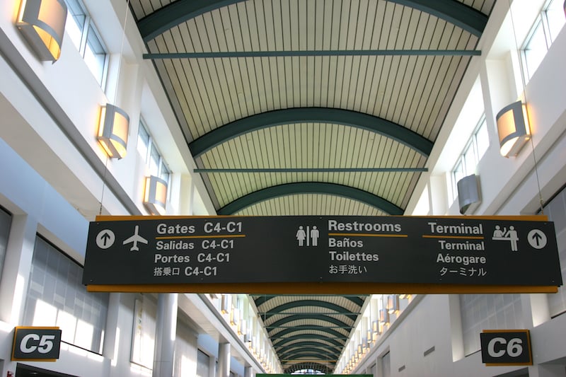 Airport Terminal Sign