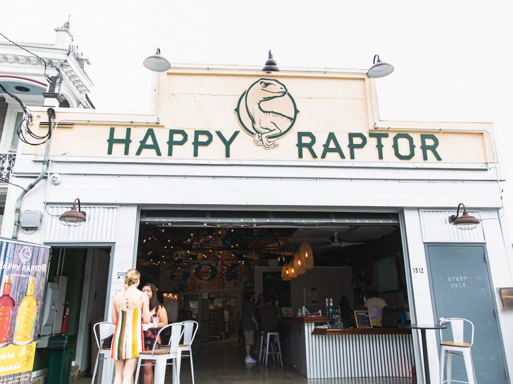 Facade of the Happy Raptor tasting room