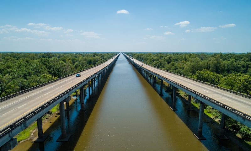Atchafalaya Basin Bridge Breaux Louisiana