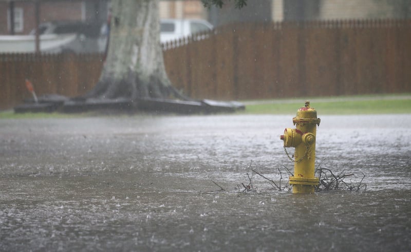 Heavy Rain During Hurricane, Louisiana