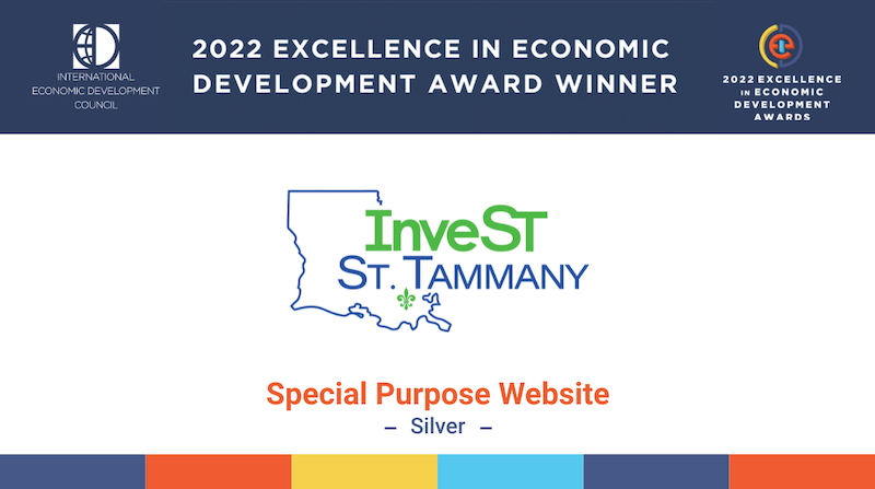 2022 Iedc Invest St Tammany Awards Graphic