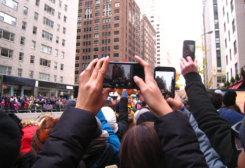 Cell Phones At The Parade