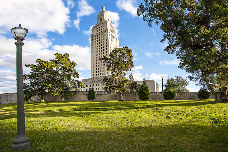 Louisiana State Capital Building Baton Rouge Usa