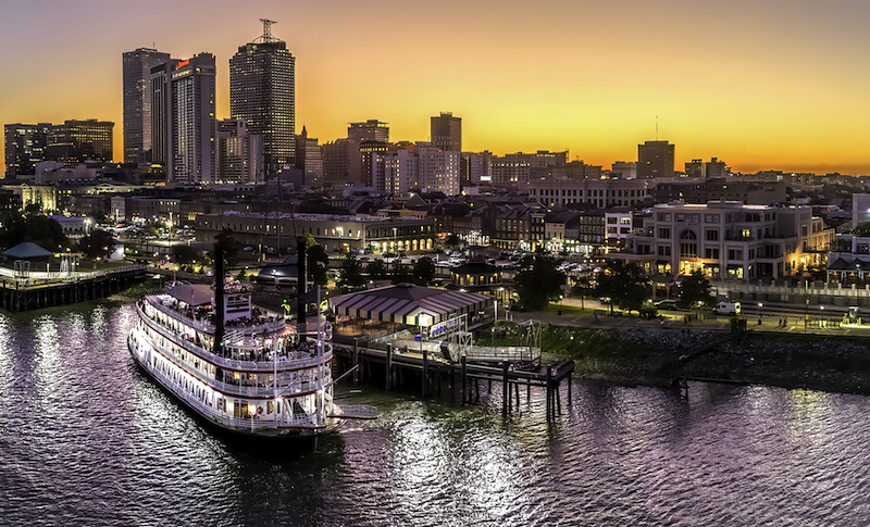 City Of New Orleans Sunset
