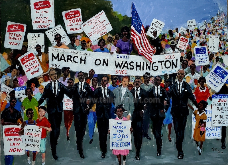 Ted Ellis March On Washington 60th Anniversary Commemorative Painting