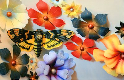 Fabric: Mardi Gras Carnival Bouquet