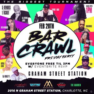 Tournament Bar Crawl Fri Day Party at Graham St Station @ Graham Street Station | | |