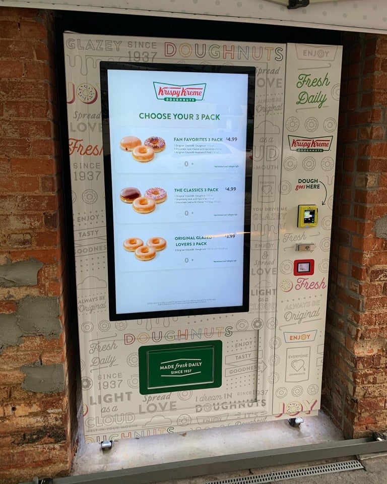 We Tried Krispy Kreme's OneofaKind Doughnut Vending Machine in South