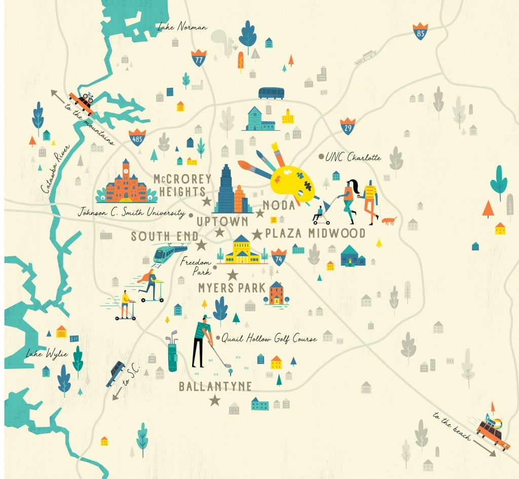 Map Of South Charlotte You Are Here: A Year Of Moments Captured Around Charlotte - Charlotte  Magazine