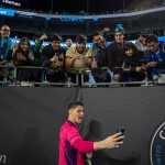 Charlotte Fc Goalkeeper Kristijan Kahlina Poses For Selfies With Fans.