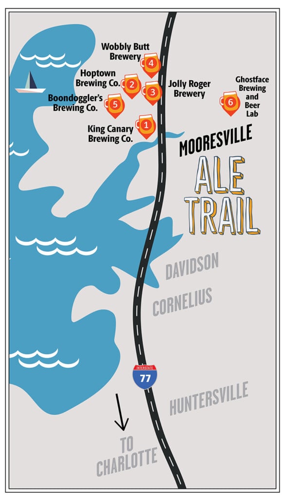 Mooresville Brewery Map