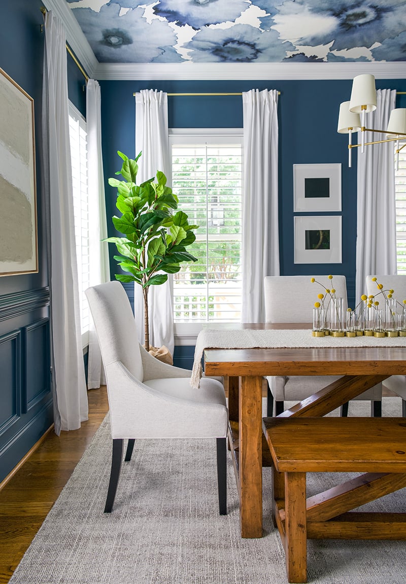 Design: A Dining Room Blue Streak - Charlotte Magazine, image size:800x1151