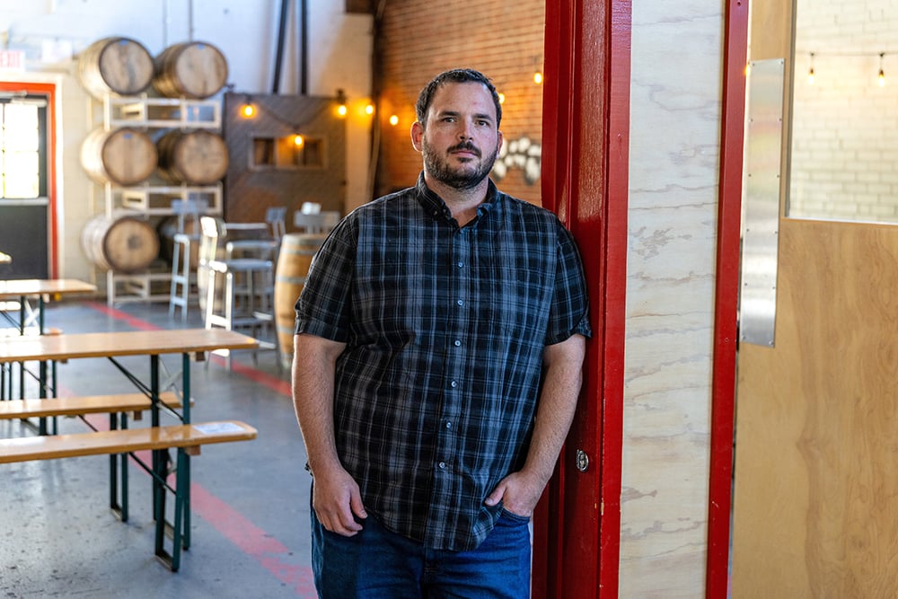 Charlotte, Nc, September 09 2025 Rob Clement. Photographed At Free Range Brewery. Photographed By Peter Taylor In Charlotte, Nc, September 09 2025