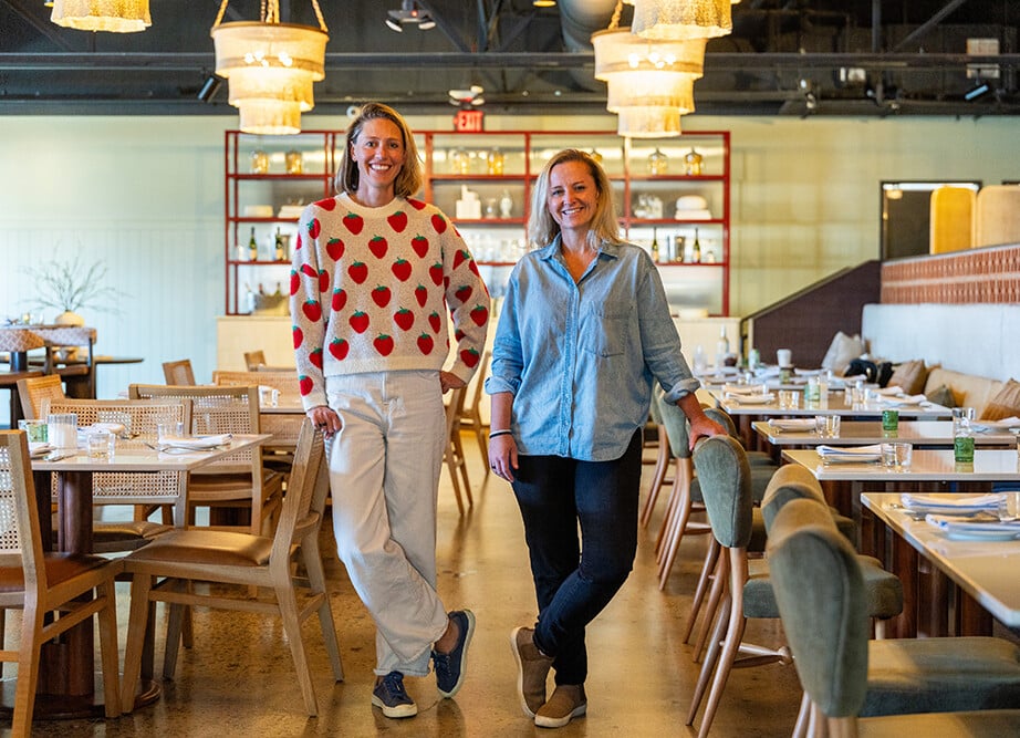 Charlotte, Nc, September 09 2025 Henrietta’s (a Farm To Table Bistro In The Former Rally Annex Building) Meg Charity And Barrett Worthington, Owners Focaccia With Chili Honey Butter With A Cocktail Ginger Rabbit Crispy Gnocchi Served In A Parmesan C
