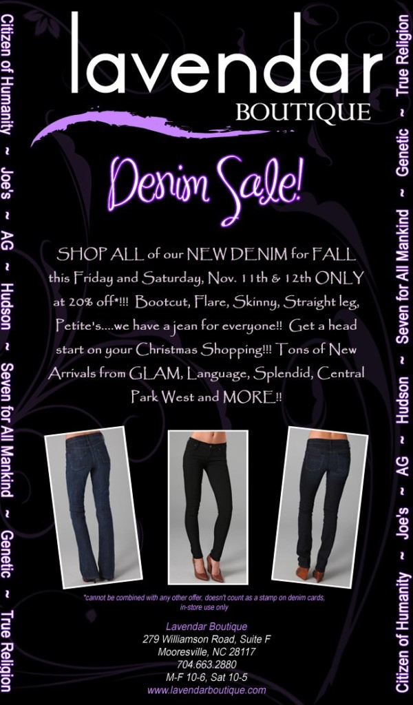 Lavendar Boutique Denim Sale Charlotte Magazine