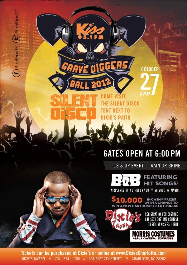 Win VIP Tix to Grave Diggers Ball 2012, Starring B.o.B and Charlotte’s