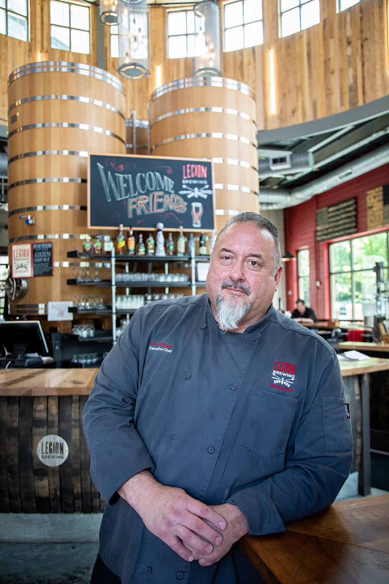 On The Line Chef Gene Briggs of Legion Brewing Charlotte Magazine