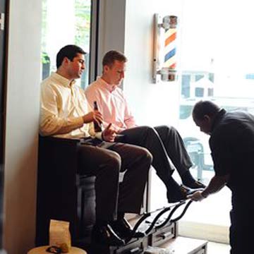 shoe shine parlor near me