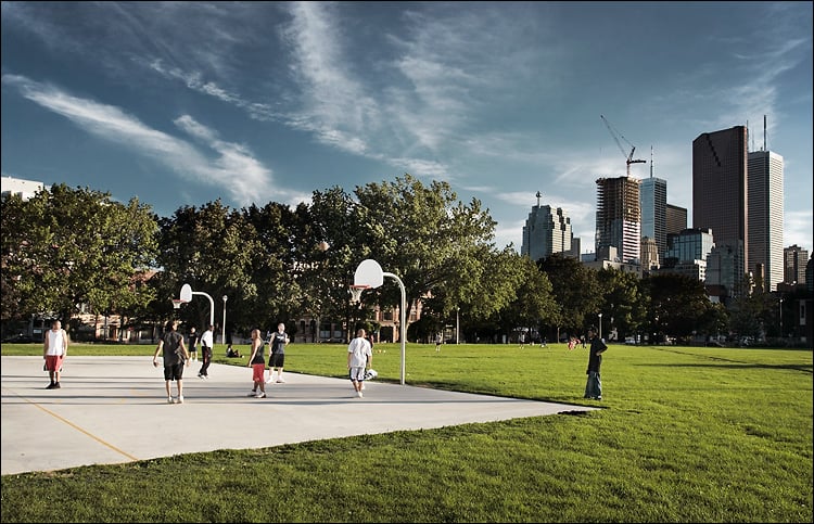 Stackt Market Basketball Court In Downtown Toronto 