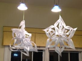 Giant 3D Snowflakes - Charlotte Parent