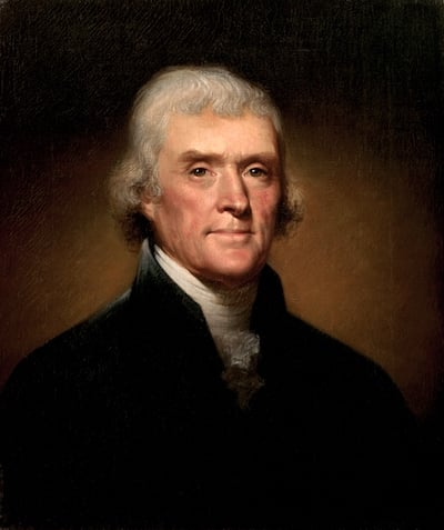 Thomas Jefferson By Rembrandt Peale 1800