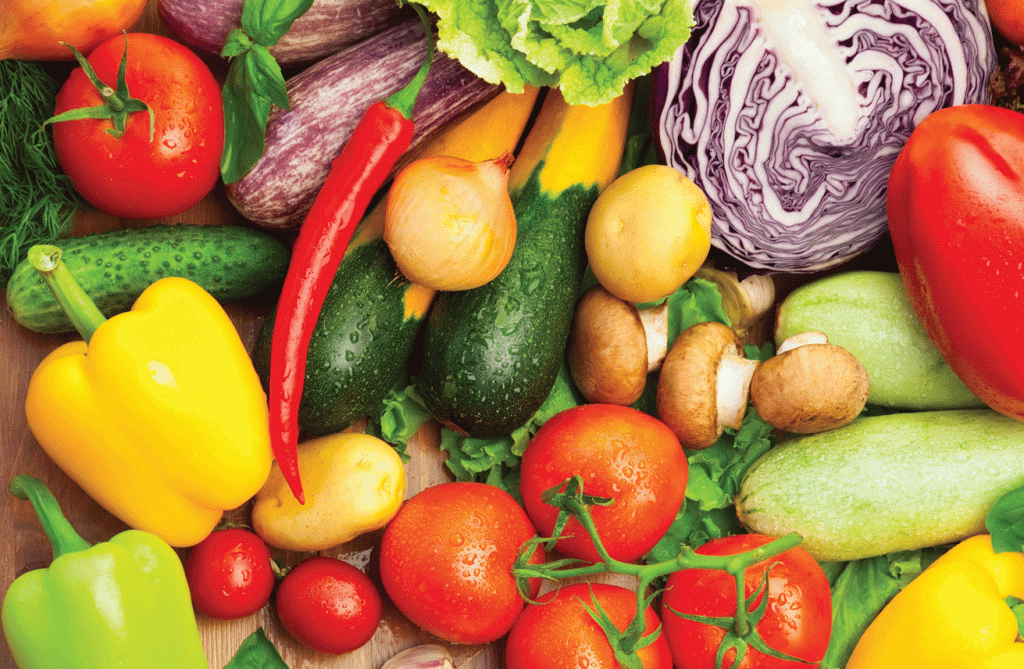 Bigstock Fresh Organic Vegetables On Wo 36499963