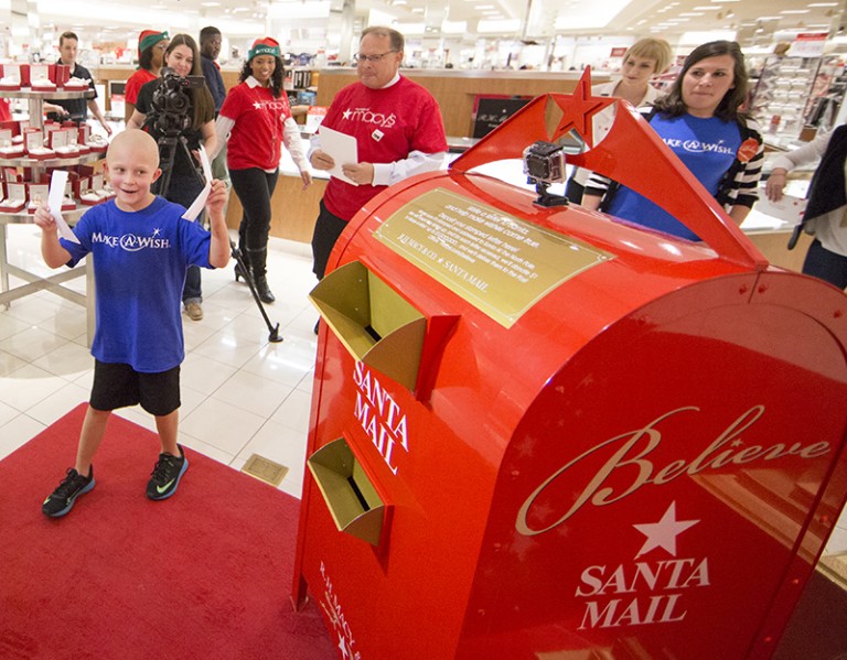 Letters to Santa at Macy’s Benefit MakeAWish Foundation Charlotte
