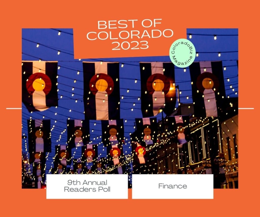 Best Of Colorado 2023 finance sector graphic