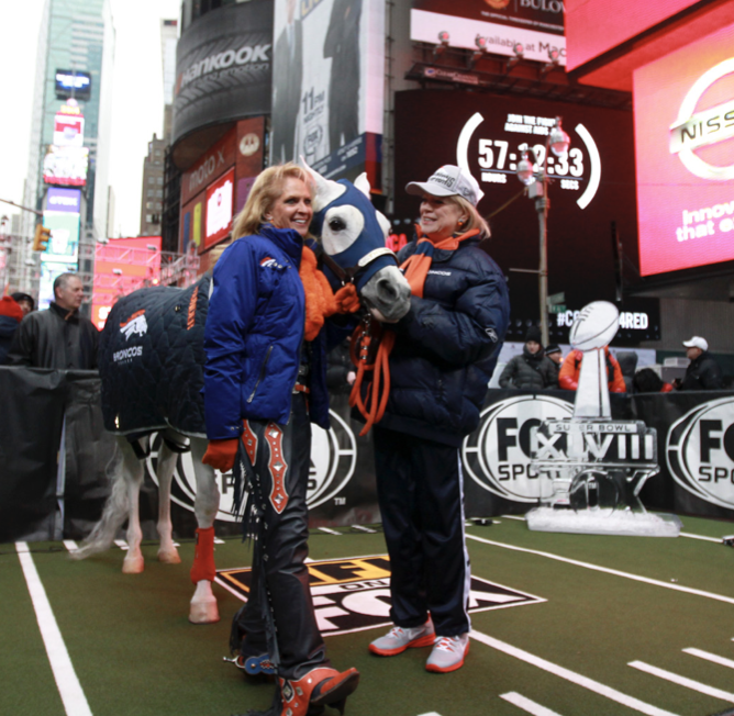 Sharon Blake Sharon Magness Blake & Denver Broncos’ Thunder - Colorado Expression ...