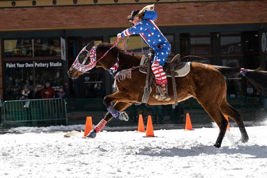Horse Rider At Run 2023 Ski Joring Photo Credit Keela Mccleneghan