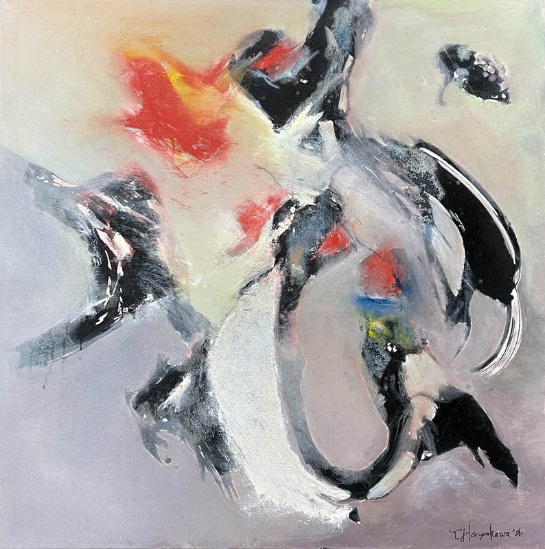 Tadashi Hayakawa Willpoweri Mixedmediaoncanvas 36x36 2026 1400