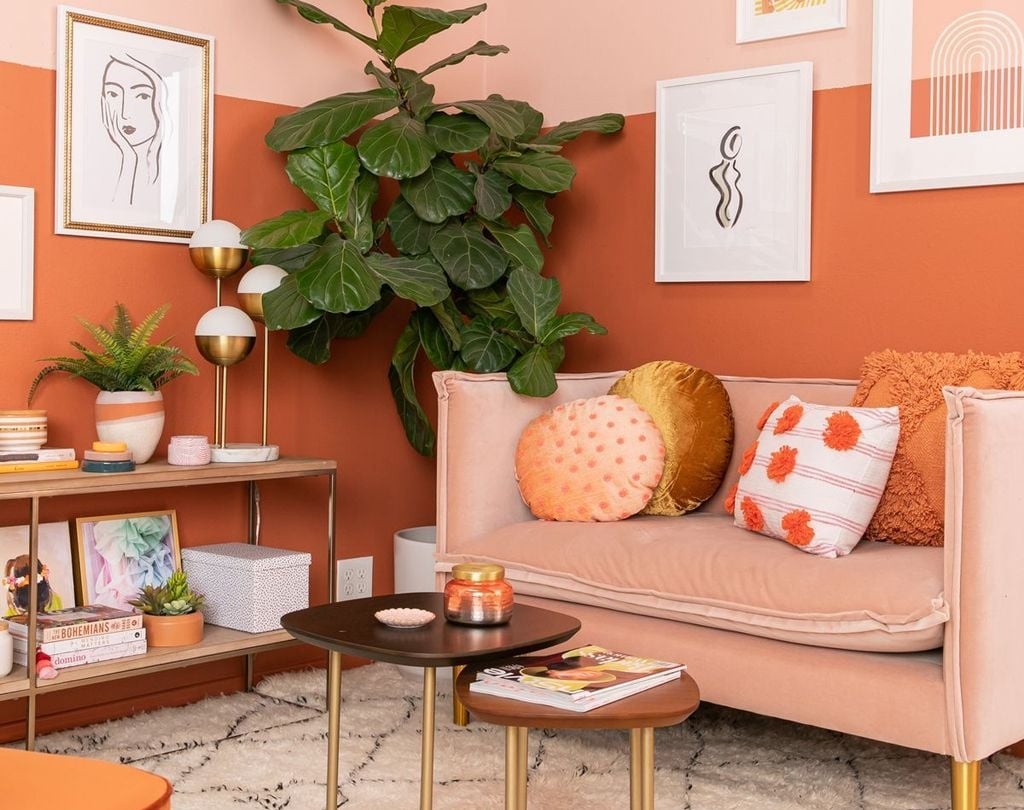 Orange Living Room