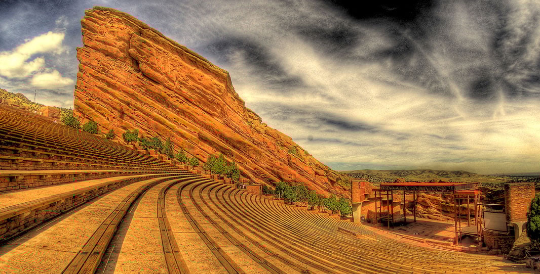 Red Rocks Amphitheatre outdoor performance venue in USA 2025