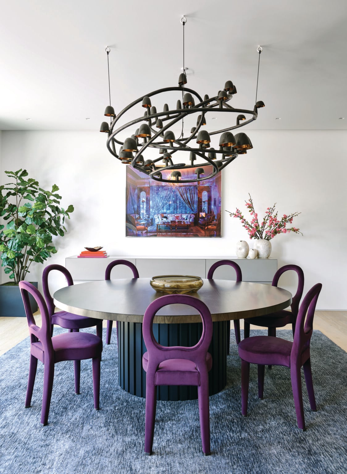 Picture of New York Couple Remodels Luxury Aspen Penthouse with Pops of Color ...