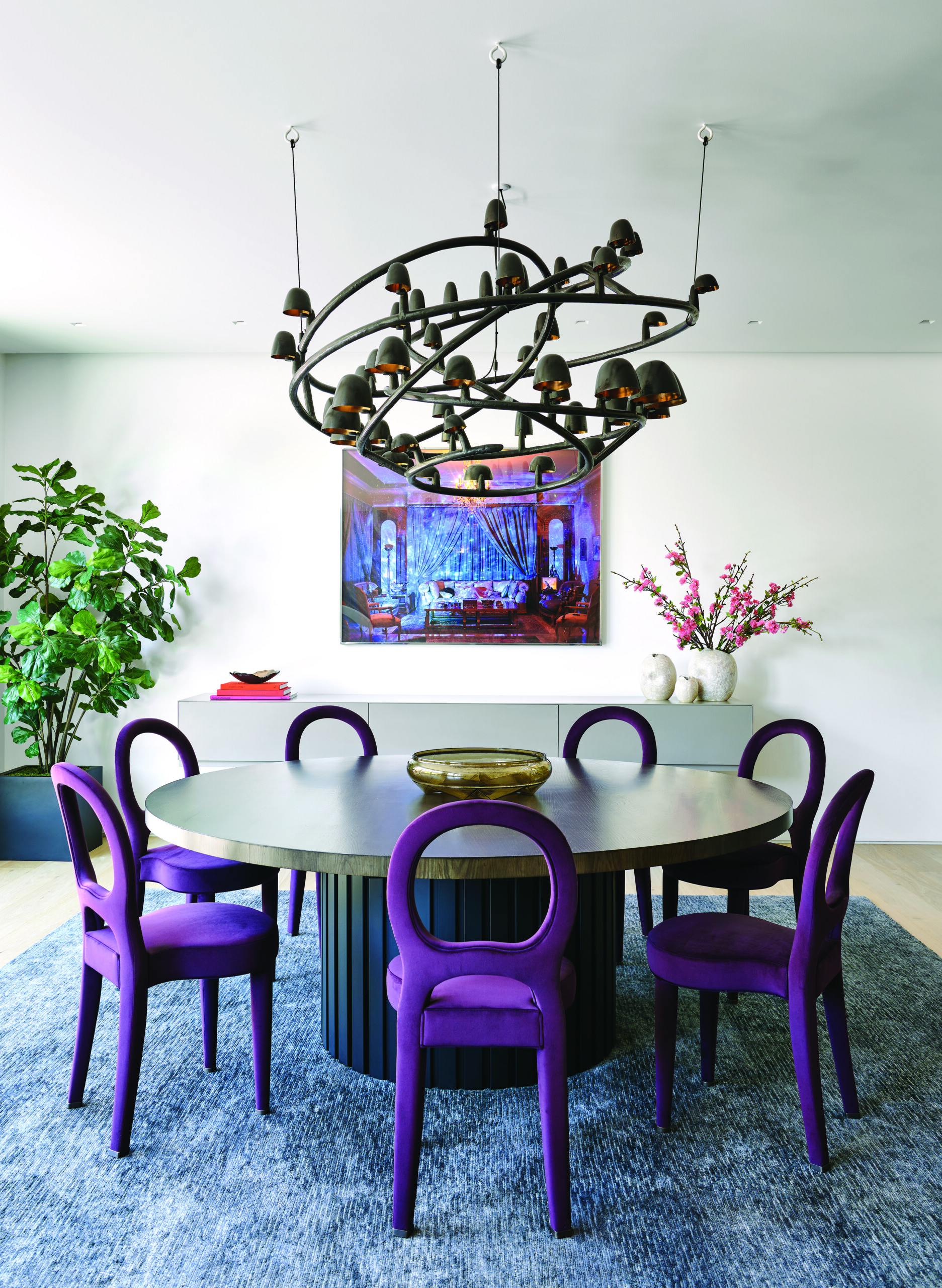 New York Couple Remodels Luxury Aspen Penthouse with Pops of Color ...